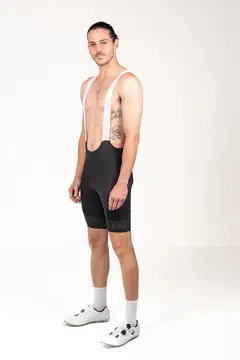 Men’s Pro Cycling Bib Shorts - High-Density Chamois Padding, Compression Black