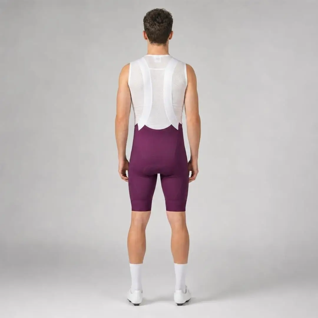 Pro Maximus Men's Cycling Bibs – Burgundy Long Distance Bib Shorts