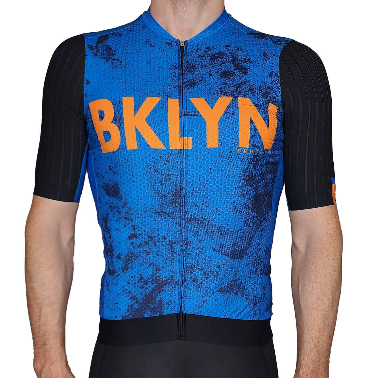 Men's Elite Aerodynamic Cycling Jersey - Blue Grunge | Pro Fit & Breathable