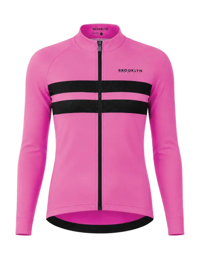 Womens Pro Thermal Cycling Jacket - Pink Windproof