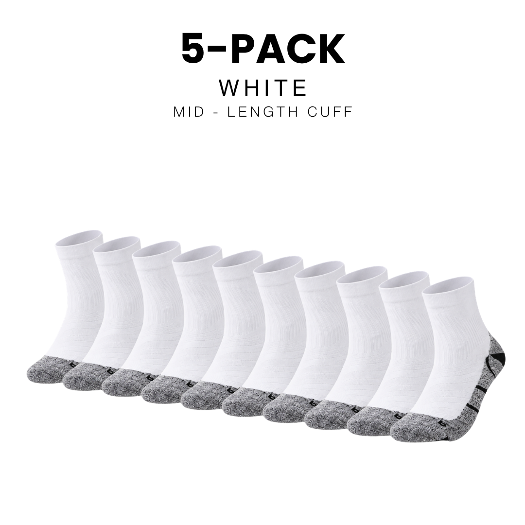 coolmax-running-socks-white-mid-cuff-length-5-pack