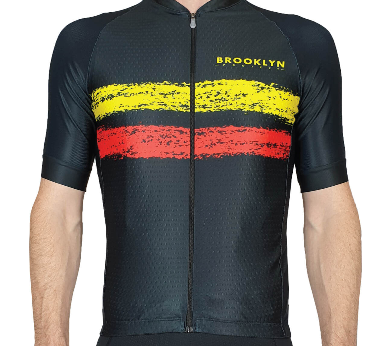 Men's Pro Cycling Jersey - Belgium Black | Lightweight Performance