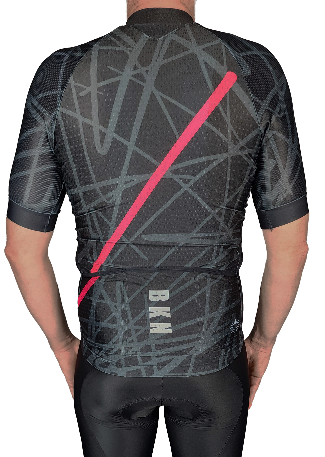 Men's Pro Cycling Jersey - Graphiti - Black | Lightweight Performance