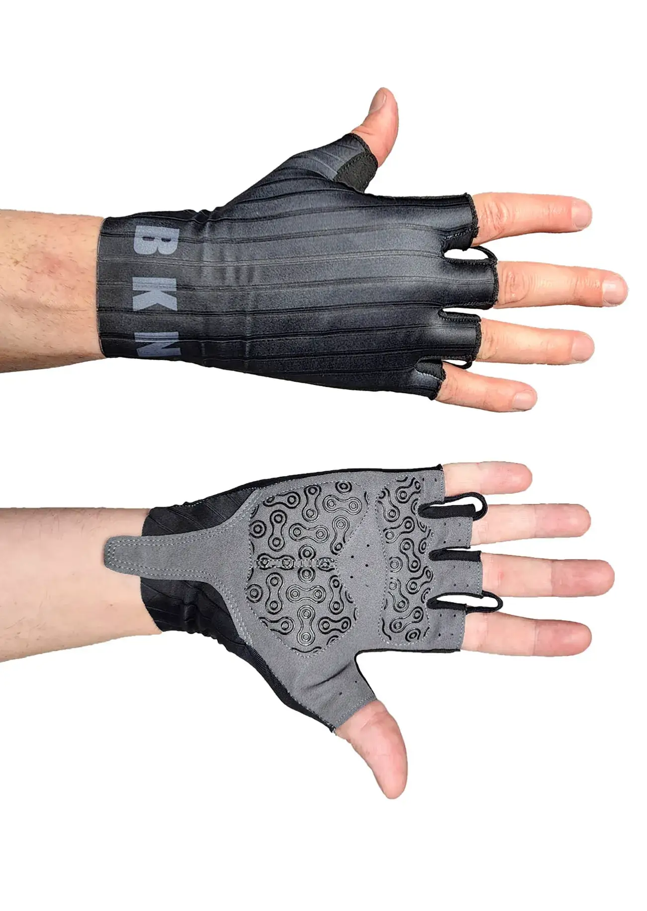  Aero Cycling Gloves Black Gel on bike