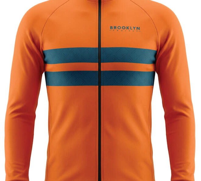 Men's Pro Thermal Cycling Jacket - Orange, Windproof