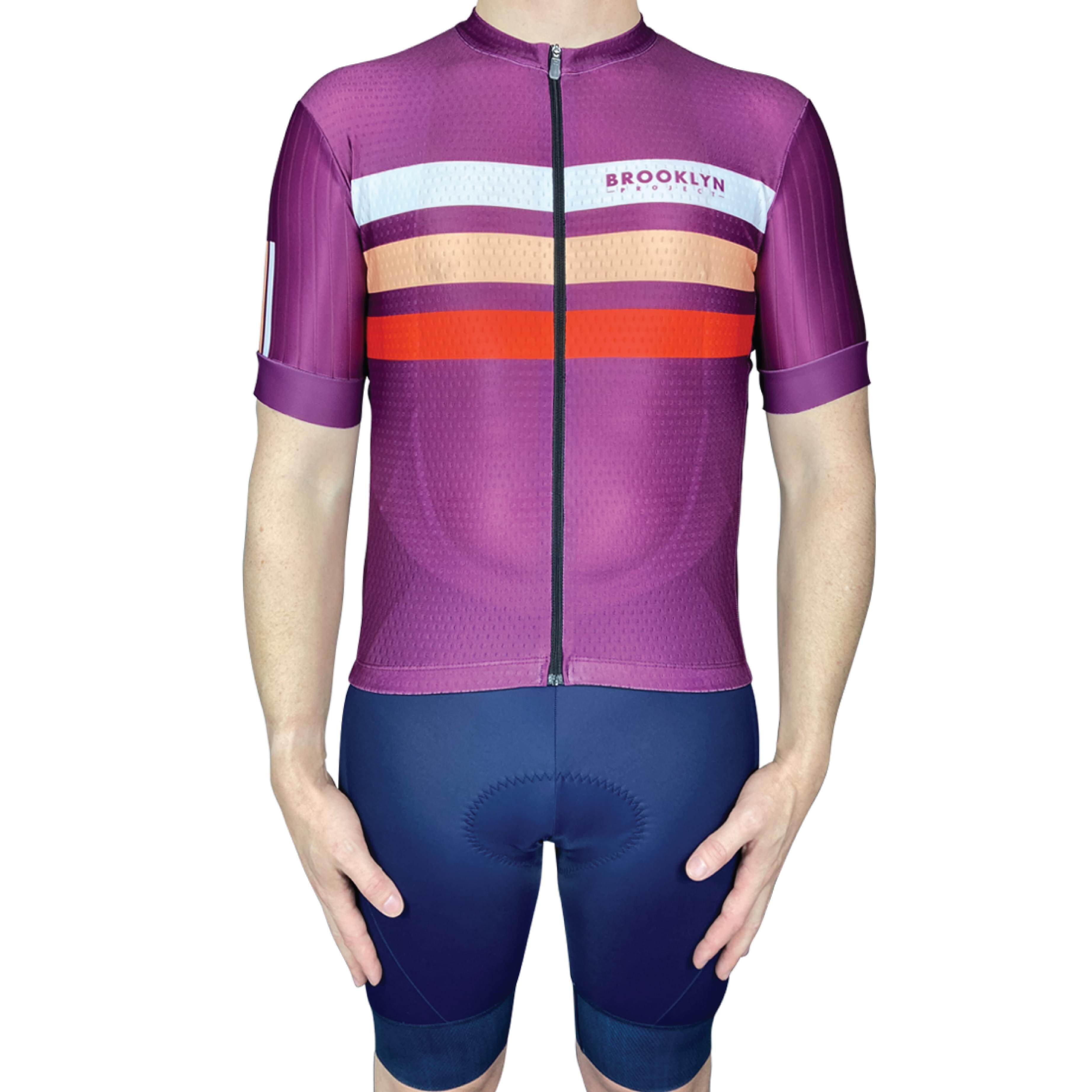 Men's Pro Cycling Jersey - Maximus Burgundy | Lightweight Performance