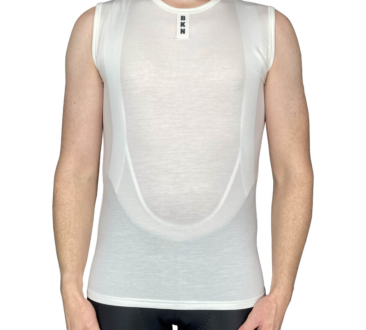 Merino Wool Tencel Cycling Undershirt Sleeved Cream