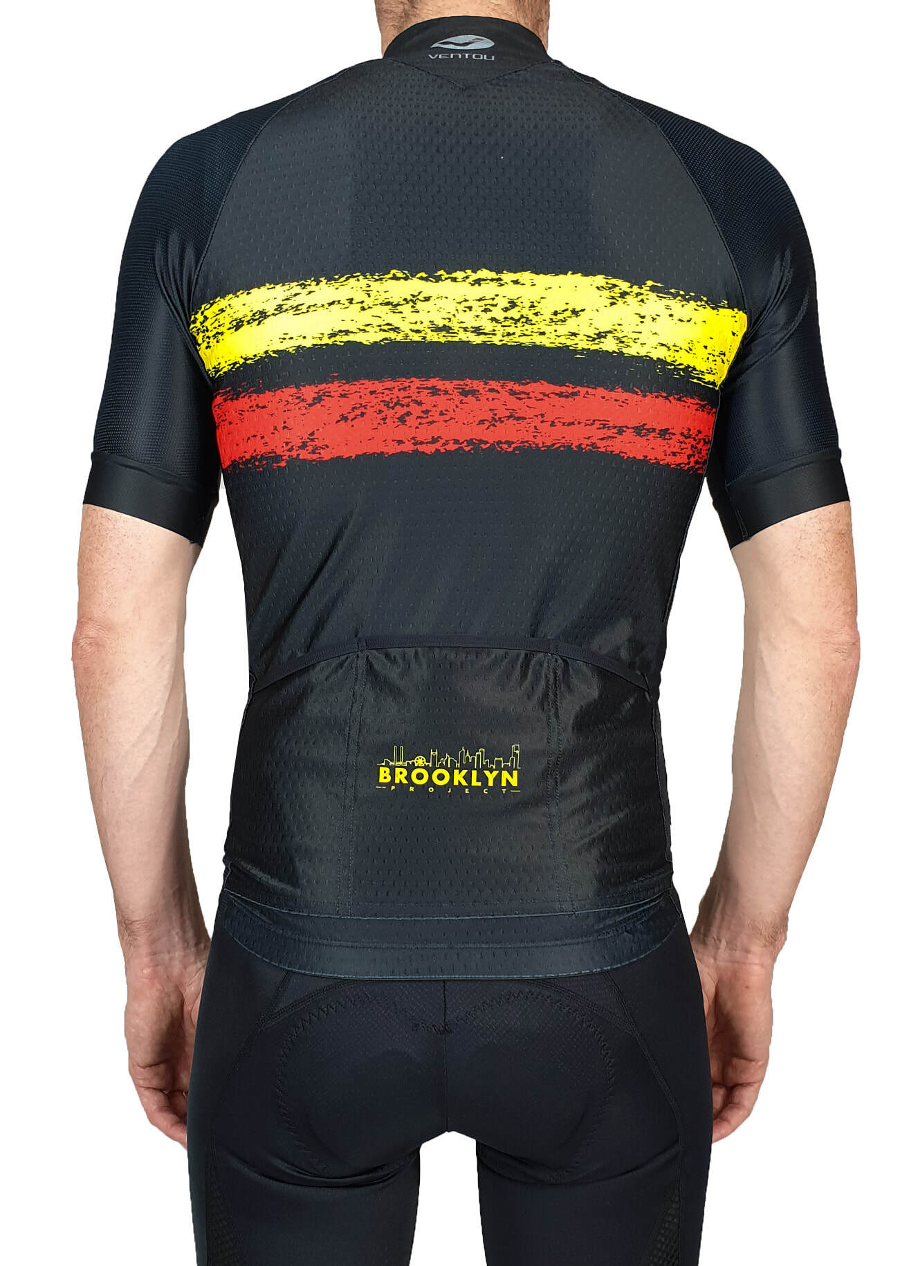 Men's Pro Cycling Jersey - Belgium Black | Lightweight Performance