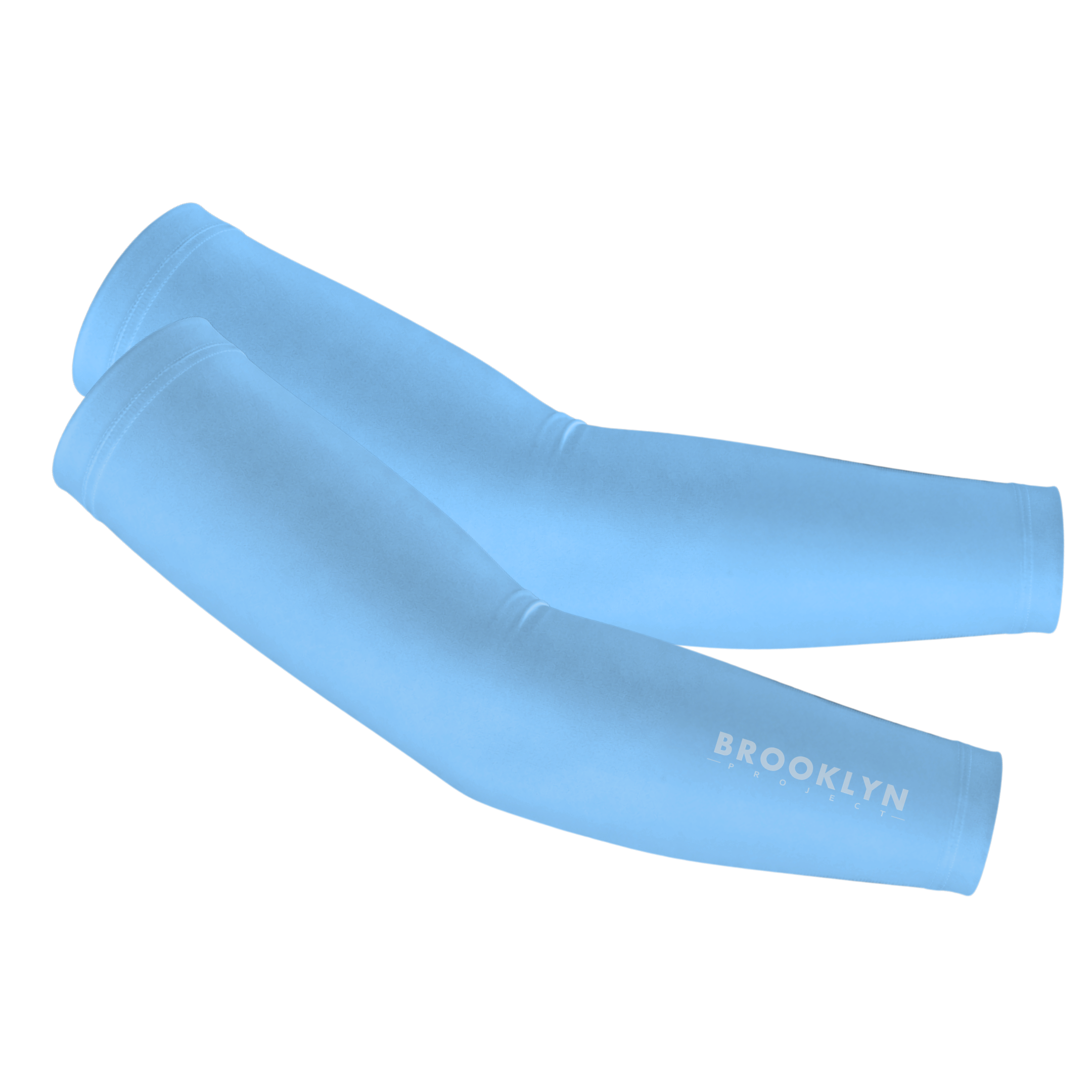 Cycling Arm Coolers Sun Sleeves Light Blue