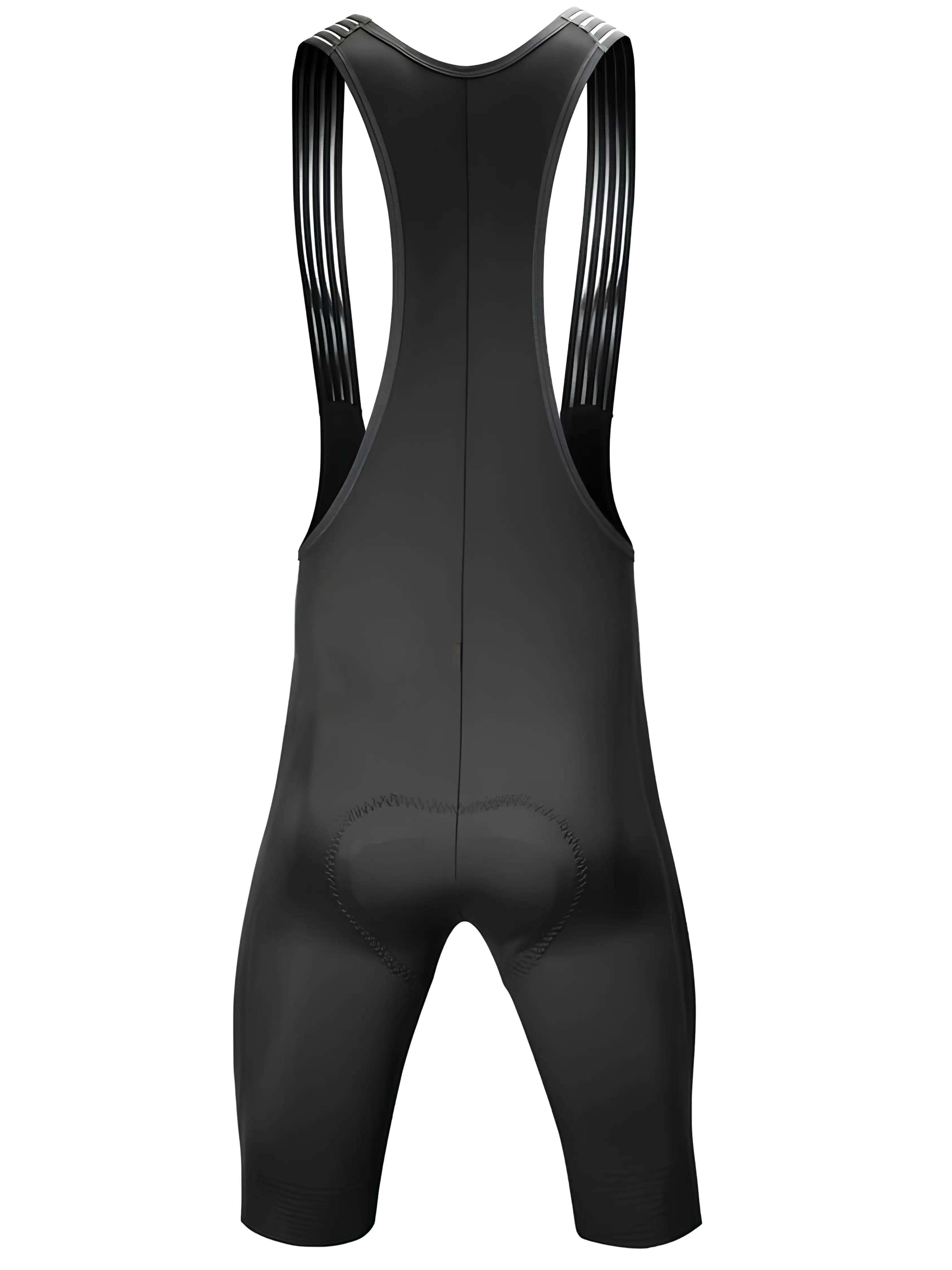 Men’s Core Cycling Bib Shorts - High-Density Chamois Padding, Compression Black