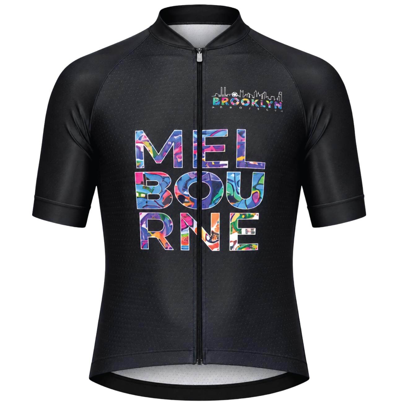 Mens-Pro-Cycling-Jersey---Melbourne-Black-Lightweight-Performance