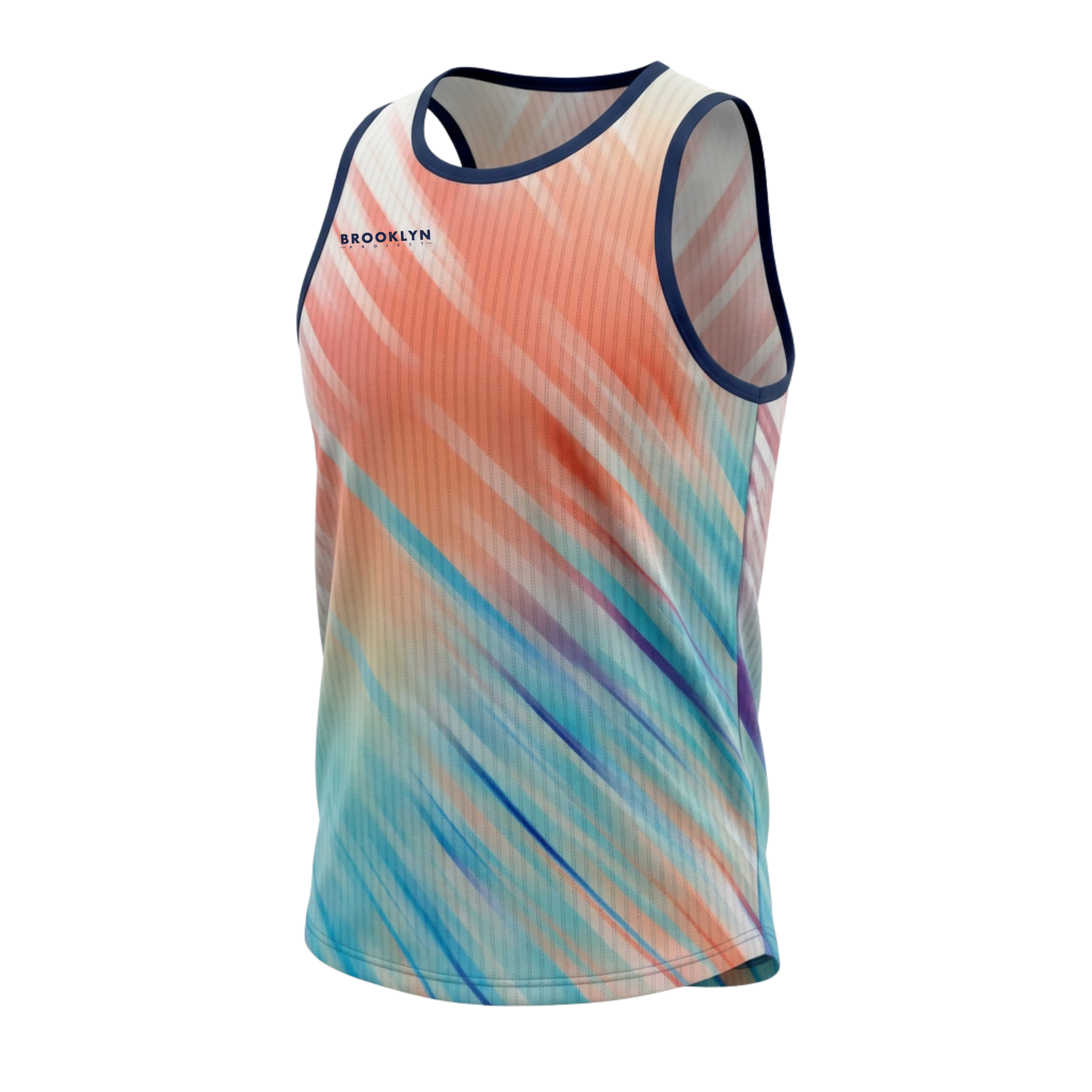 Men's Elite Lightweight Run Singlet - Breathable Technical Singlet, Multi-Colour