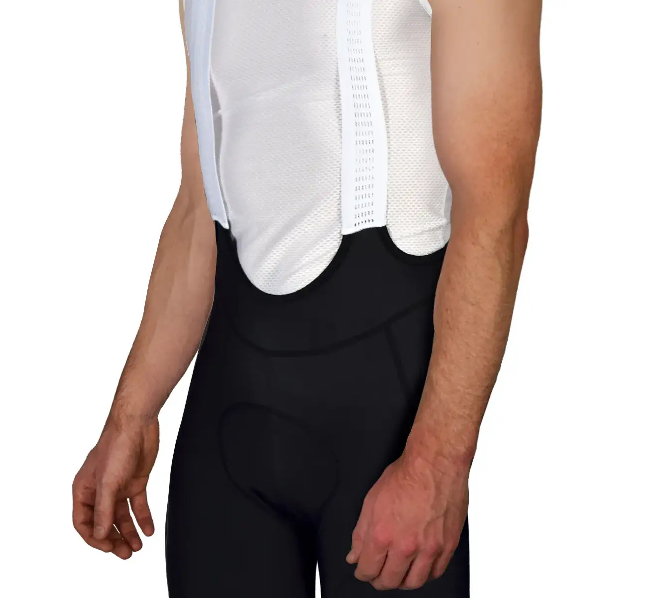 Men’s Pro Cycling Bib Shorts - High-Density Chamois Padding, Compression Black
