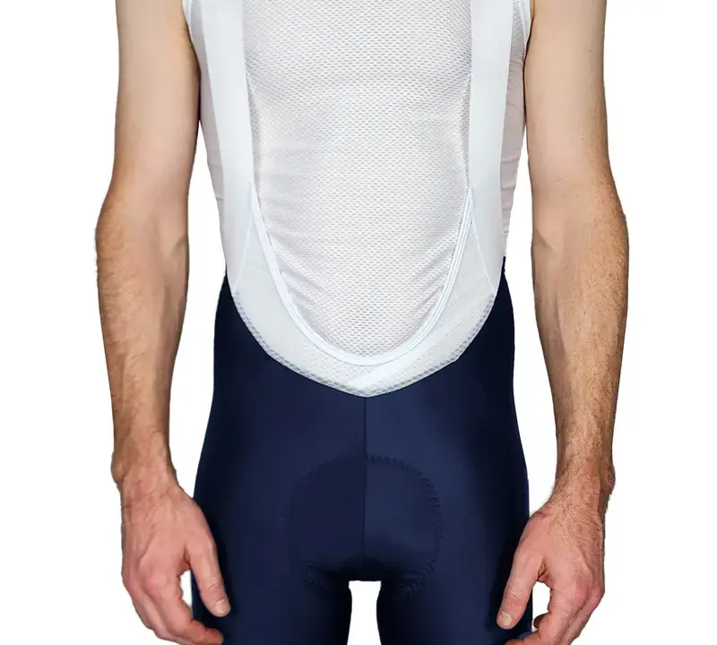 Men's Elite Performance Cycling Bibs - Premium Italian Fabric Navy