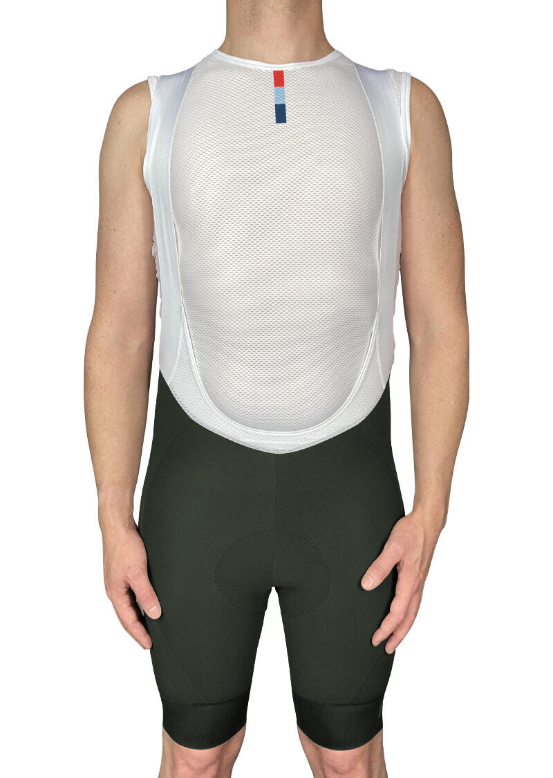Military Olive Bib Front
