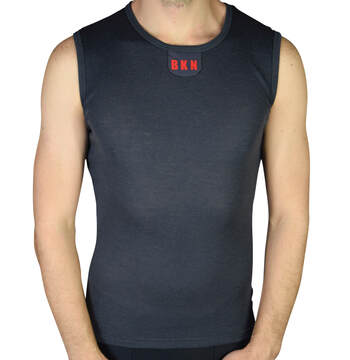 Merino Wool Cycling Undershirt Sleeveless Grey