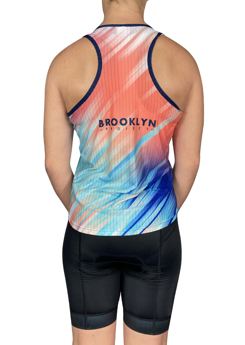 Women's Elite Lightweight Run Singlet - Breathable Technical Singlet, Multi-Colour