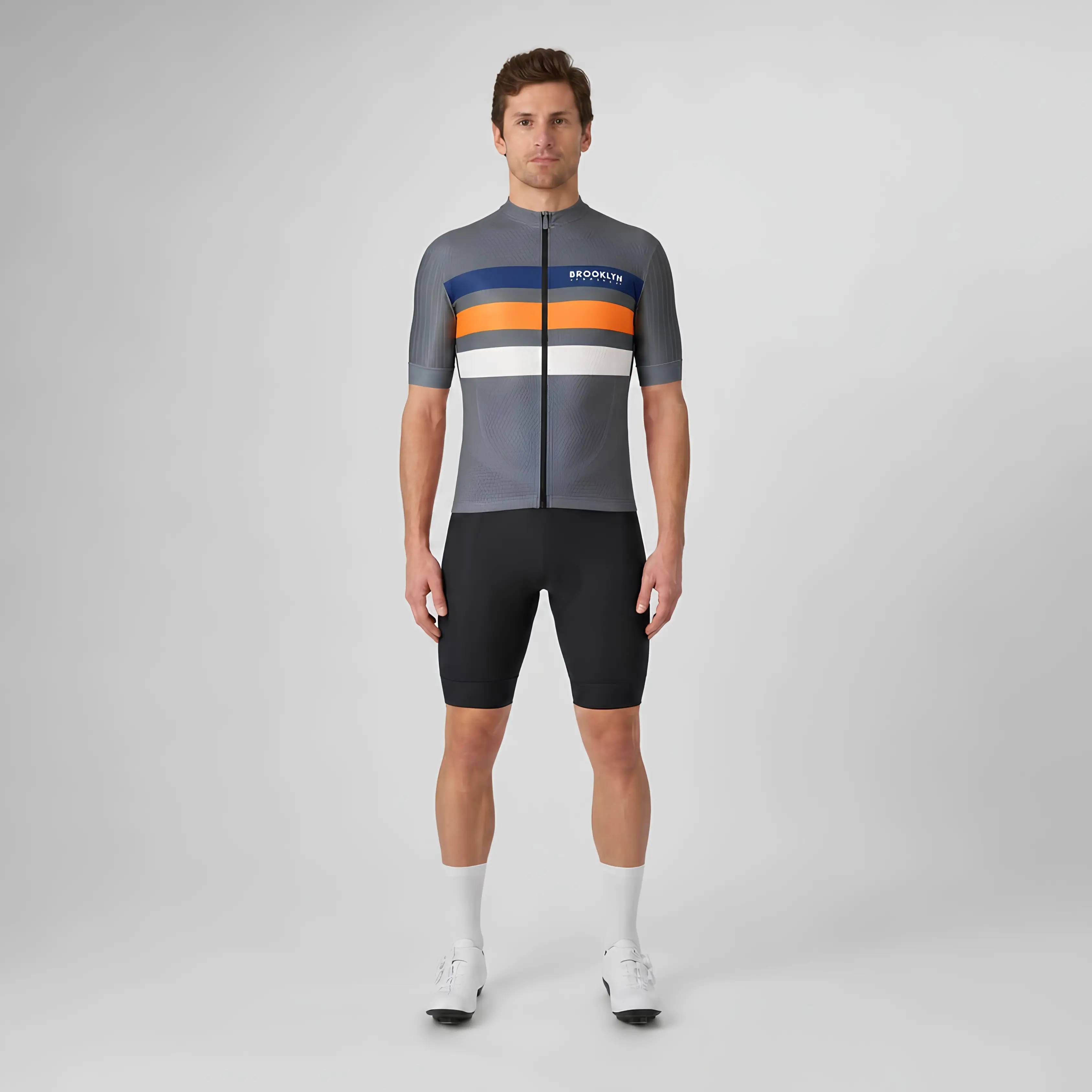 Men's Pro Cycling Jersey - Maximus Grey | Lightweight Performance